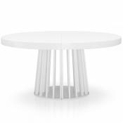 MENZZO Table ovale extensible Eliza Blanc