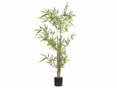 Plante artificielle bambou 100 cm avec pot bambusa vulgaris 213300