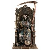 Retro - Statuette Santa Muerte en résine aspect bronze