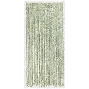 Rideau de porte Torsades de polyester et feuillage artificiel - 90 x 200 cm Morel