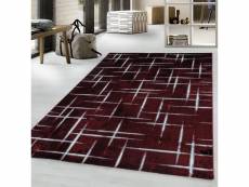 Shine - tapis à points scintillant - rouge 140 x 200