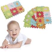 Skecten - Tapis de Jeu en Mousse pour Bébés et Enfants - 36 Dalles en Mousse eva Thème Animaux Tapis Puzzle Doux