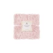 Springos - Couvre-lit, couverture réversible de couleur poudre de rose, dimensions 220x240 cm, pour lit ou canapé.