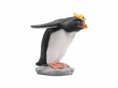 Statue de jardin pingouin huppé en résine plonge