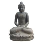 Statue jardin bouddha lotus méditation Gd format -