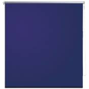 Store enrouleur bleu occultant 100 x 230 cm fenêtre