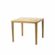Table carrée Friends / 90 x 90 cm - Teck naturel -