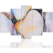 Tableau 35 abstraction - 200 x 100 cm - Violet