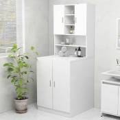 Vidaxl - Meuble pour machine à laver Blanc 70,5x25,5x90 cm