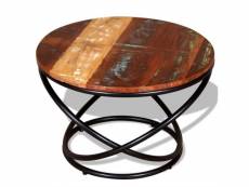 Vidaxl table basse bois de récupération massif 60 x 60 x 40 cm 244015