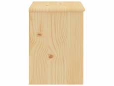 Vidaxl table de chevet bois clair 35x30x40 cm bois de pin massif 322221