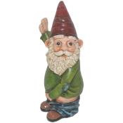 Xinuy - Naughty Garden Gnome Statue Funny Gnome Décoration de jardin 15 cm de haut Figurine de pelouse intérieure et extérieure pour la décoration de