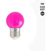 Barcelona Led - Ampoule led E27 1W G45 Couleurs - Rose