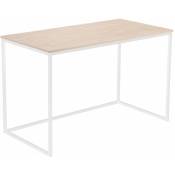 Bureau mia - Table d'étude - Plateau en bois couleur