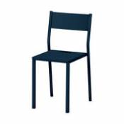 Chaise empilable Take OUTDOOR / Aluminium - Matière Grise bleu en métal