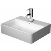 Duravit DuraSquare - Lave-mains 450x350 mm, avec un trou pour robinet, DuraCeram, blanc alpin 0732450041
