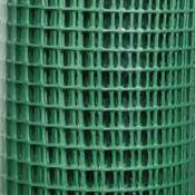 Grillage plastique vert 9x9 mm Taille 1 x 5 m - Vert