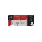 Id Mat - Tapis de cuisine - 50x120 cm - Cuisine - rouge