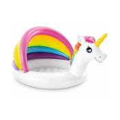 Intex - Pataugeoire Gonflable Licorne - Multicolore