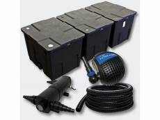 Kit:filtration de bassin 90000l 24w uvc stérilisateur pompe tuyau helloshop26 4216459