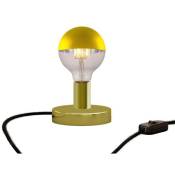 Lampe de table Posaluce Half Cup en métal Laiton - Interrupteur - Laiton