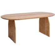 Made In Meubles - Table à manger en bois d'acacia Paulo - Bois clair