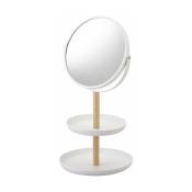 Miroir de table double face blanc Tosca - Yamazaki