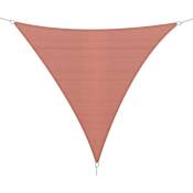 Outsunny - Voile d'ombrage triangulaire grande taille 4 x 4 x 4 m polyéthylène haute densité résistant aux uv rouille