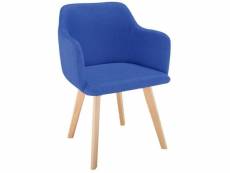 Paris prix - fauteuil scandinave en tissu "sweet color" 76cm bleu