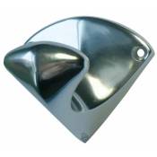 Patère triangulaire en aluminium poli référence