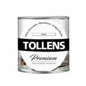 Peinture Tollens premium murs boiseries et radiateurs blanc satin 0 75L