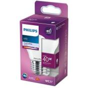 Philips - ampoule led Sphérique E27 40W Blanc Froid Dépolie, Verre