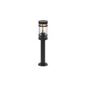 Qazqa - gleam - Lampe sur pied extérieur - 1 lumière - ø 110 mm - Noir - Moderne - éclairage extérieur - Noir