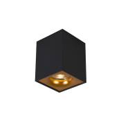 Quba - Spot plafond, plafonnier - 1 lumière - l 85 mm - Noir et Or - Design, Moderne - éclairage intérieur - Salon i Chambre i Cuisine i Salle à