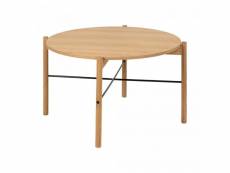Table basse minimaliste en bois en chêne mochi