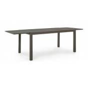 Table d'extérieur extensible en aluminium Caffè HILDE YK14 160 - 240x90x h75 cm