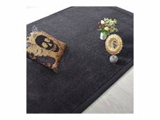 Tapis paillettes star noir - ganse coton noire - 250 x 350 cm