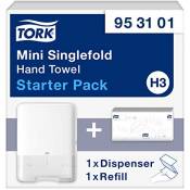 Tork Starter Pack Mini pour Essuie-mains à Pli Unique