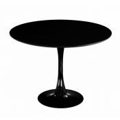 Ventemeublesonline - table ronde ibiza black Ø120