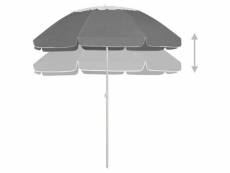 Vidaxl parasol de plage anthracite 300 cm