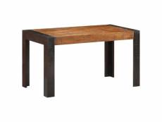 Vidaxl table de salle à manger 140x70x76 cm bois de manguier brut 289655