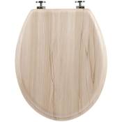 5five - abattant wc effet bois naturel en bois - Effet bois naturel