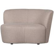 Banc Droit - Polyester - Beige - 73x112x80 - WOOOD Exclusive - Stone
