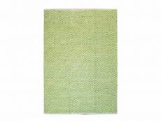 Bobochic tapis poil court rectangulaire retto uni vert 80x150