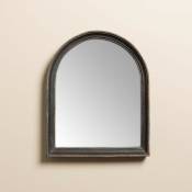 Chehoma - Miroir fenêtre résine 28x23cm - Noir