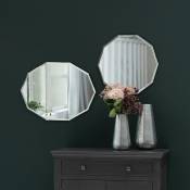 Decoclico Factory - Miroir ovale décagonal biseauté