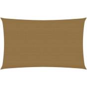 Doc&et² - Voile d'ombrage 160 g/m² Taupe 2x4.5 m