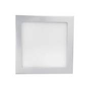 Ecolux - Downlight carré led 24W Gris - Blanc Chaud