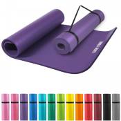Gorilla Sports - Tapis en mousse grand - 190x100x1,5cm (Yoga - Pilates - sport à domicile) - Couleur : violet - violet