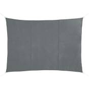 Hesperide - Voile d ombrage rectangulaire Shae ardoise